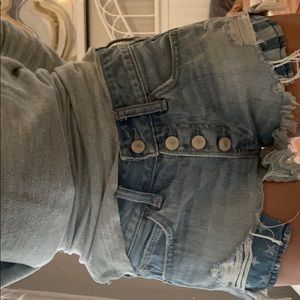 never worn jean shorts